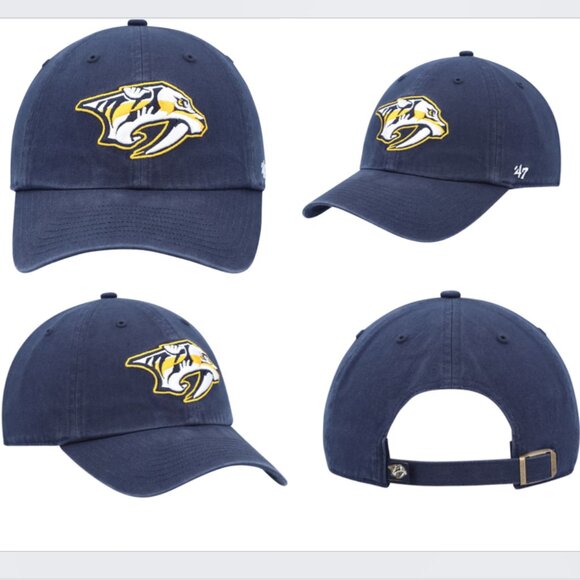 NASHVILLE PREADATORS ’47 NAVY TEAM ADJUSTABLE HAT - NWOT main image 9